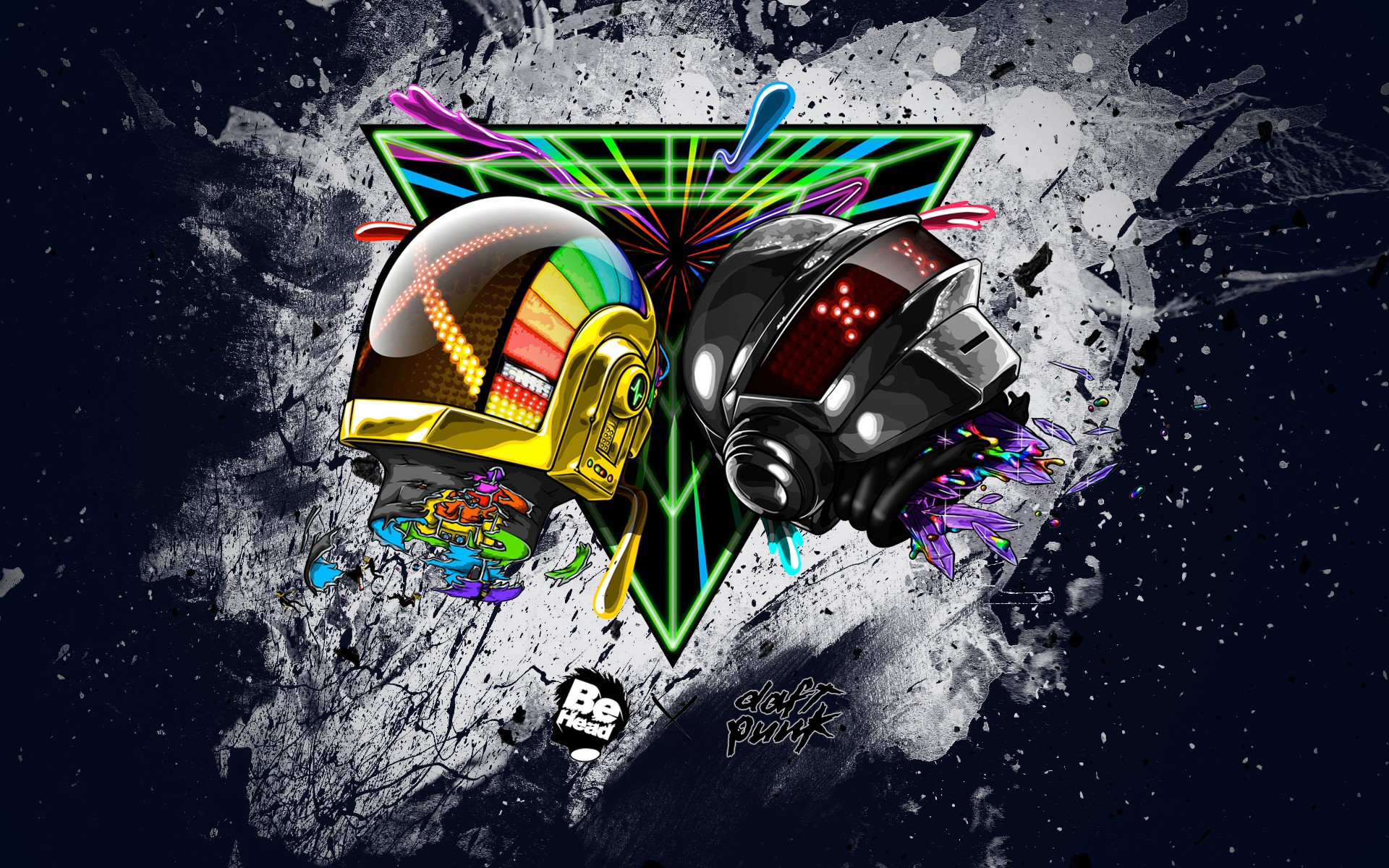 Daft Punk Abstract Wallpaper