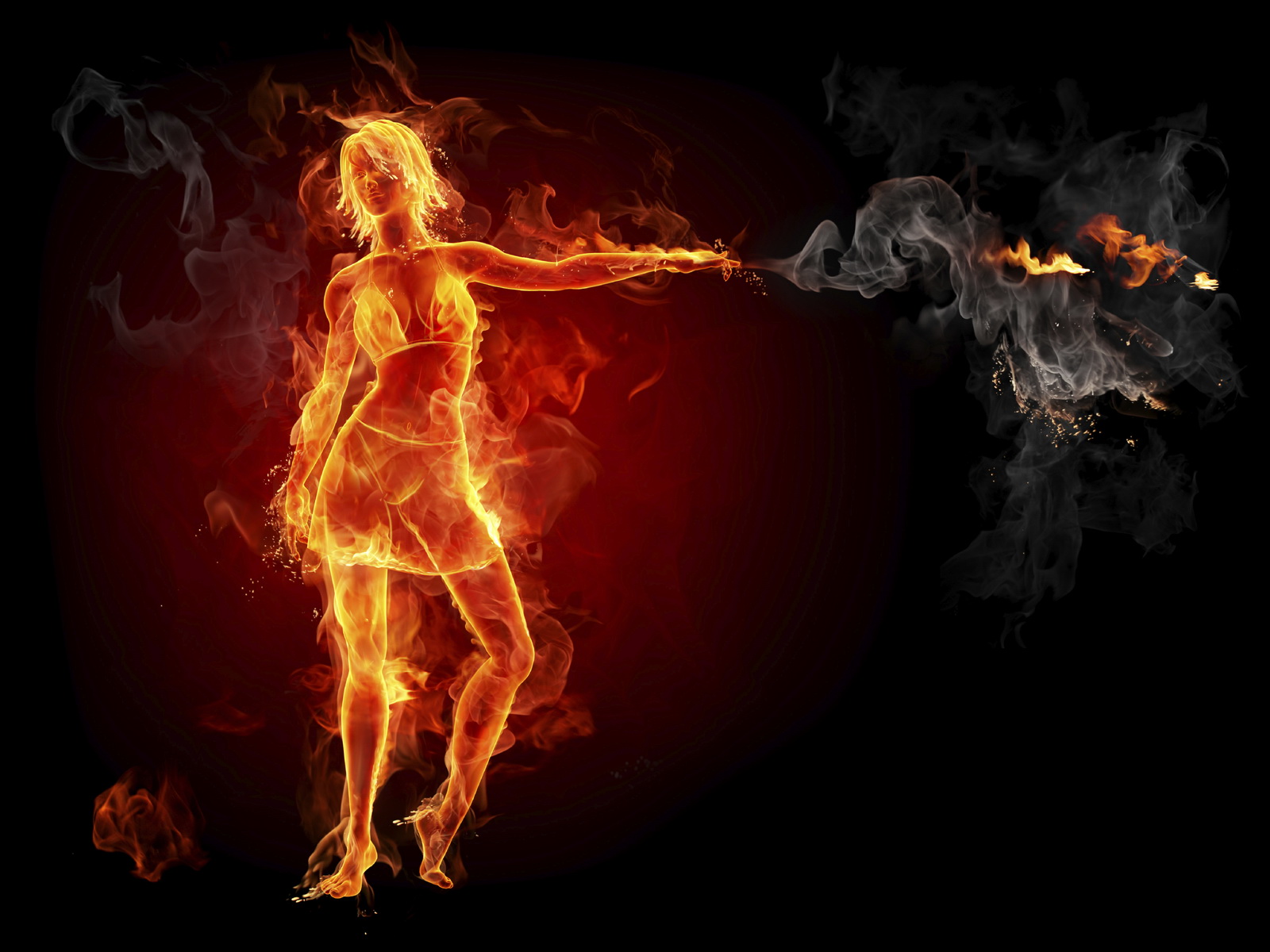 Fire Girl Wallpapers Free Screensaver