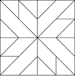 Geometric pattern for translation and rotation exercises.