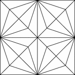 Geometric pattern for translation and rotation exercises.