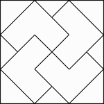 Geometric pattern for translation and rotation exercises.