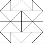 Geometric pattern for translation and rotation exercises.