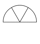 Three sixths of a circle.