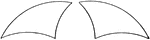 Diagram showing 2 symmetrical spherical triangles.