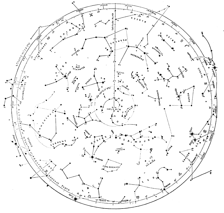 Astronomy Charts Northern Hemisphere