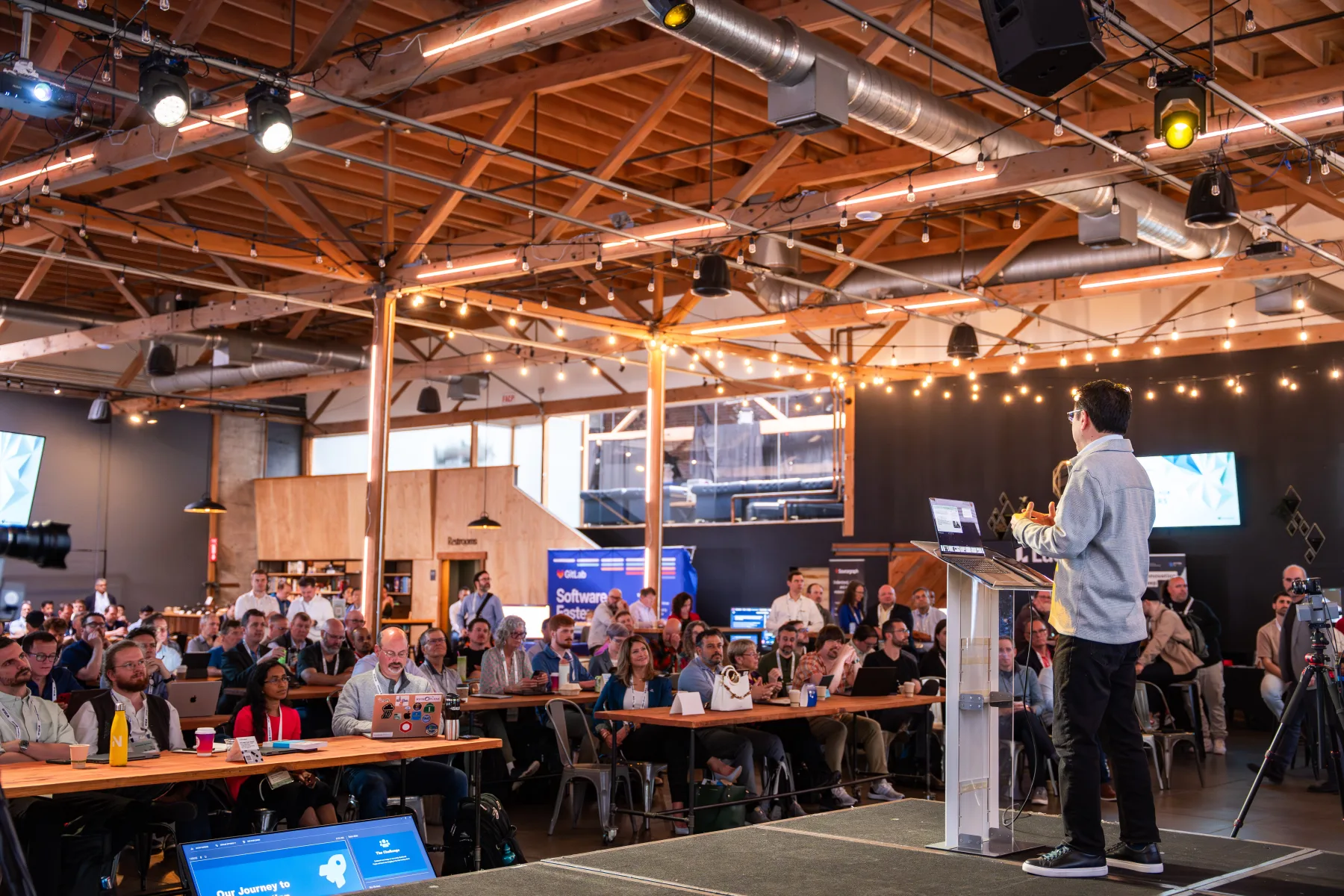 A moment from a past IT Revolution summit