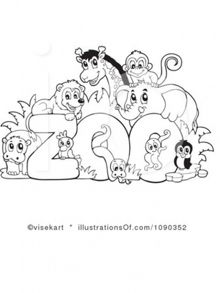 free zoo animal coloring pages for kids