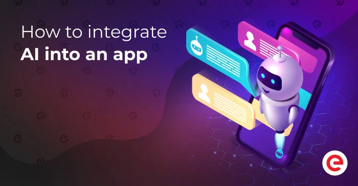 How to integrate AI into an app - blog cover