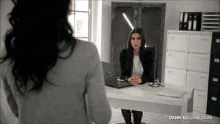 Checking to see if she still has her plug in