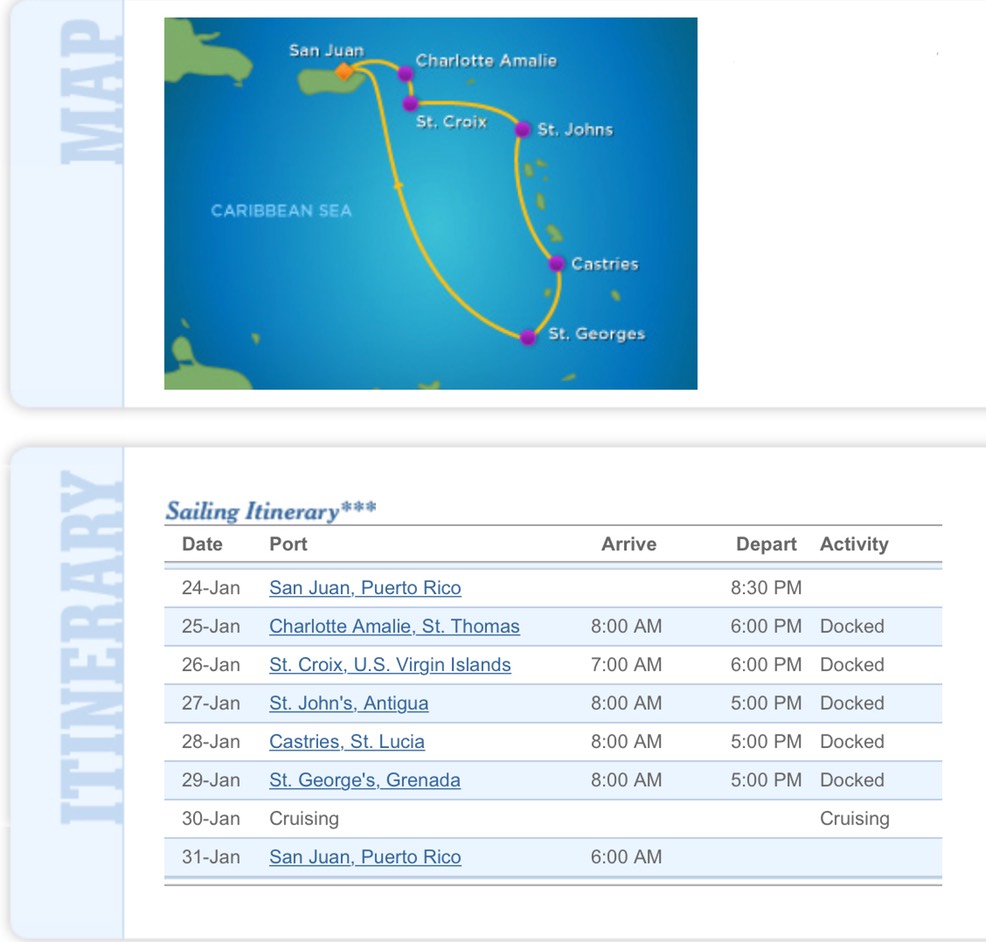 royal caribbean 7 day eastern caribbean cruise itinerary 7 day western ...