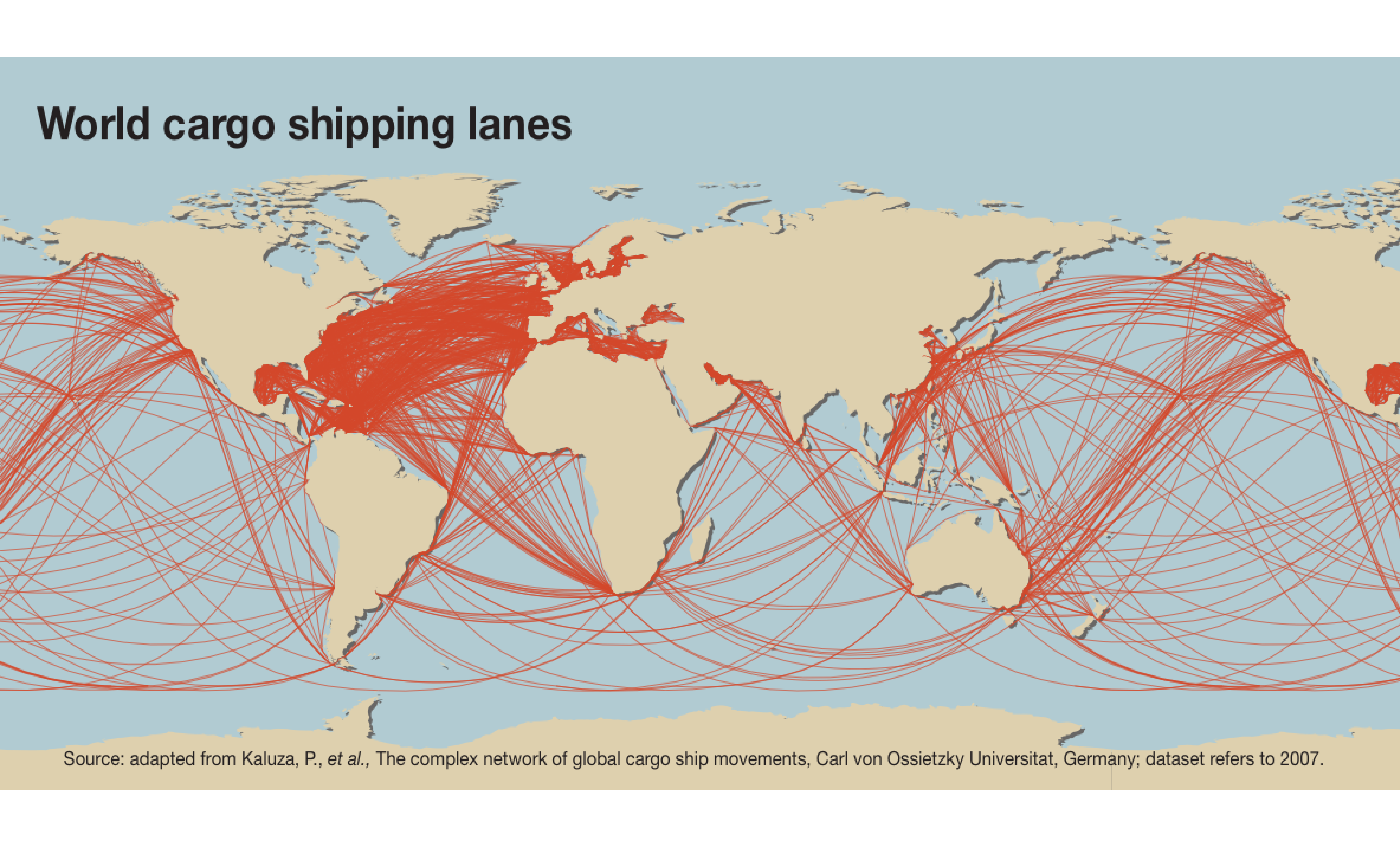 Ocean Shipping Map