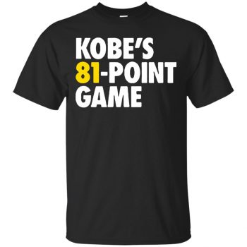 kobe 81 points shirt - black