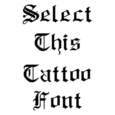 Rm Albion Tattoo Font