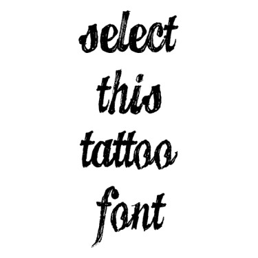 CANDY Tattoo Font