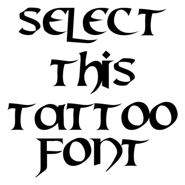 Mael Tattoo Font