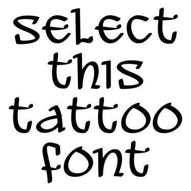 ALEAWB Tattoo Font