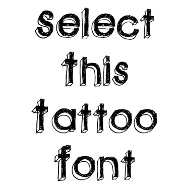 GREENPIL Tattoo Font