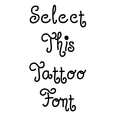 Jandles Tattoo Font