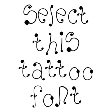 Melanie Tattoo Font