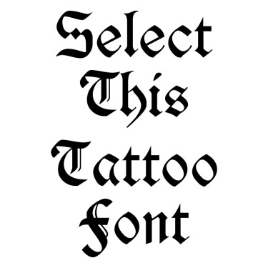 Durwent Tattoo Font