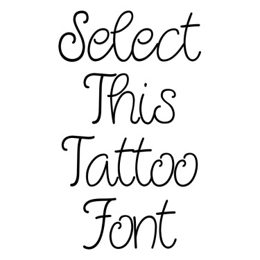 Quirlycues Tattoo Font