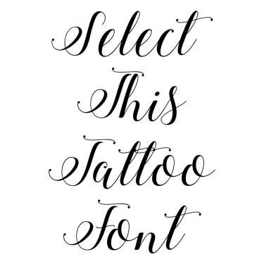 Stylish Calligraphy Tattoo Font