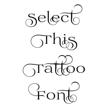 Prida Calt Tattoo Font