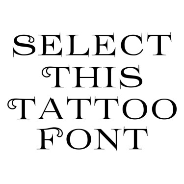 Prida61 Tattoo Font