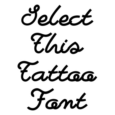 Bastardilla Tattoo Font