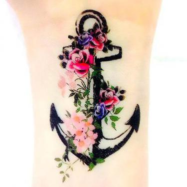 Cute Anchor on Wrist Tattoo