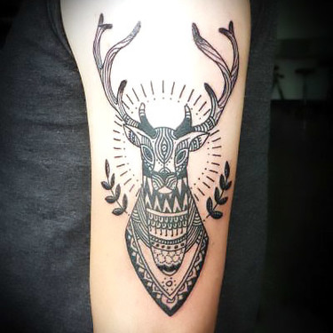 Deer on Arm Tattoo