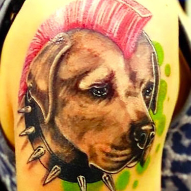 Dog Punk Tattoo Tattoo