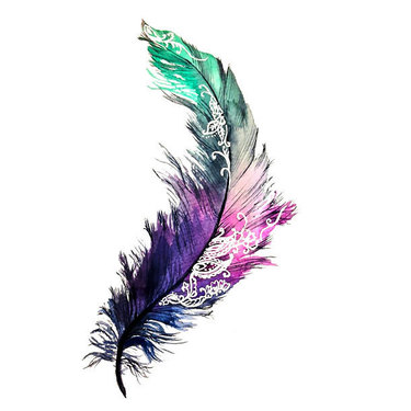 Amazing Feather Tattoo