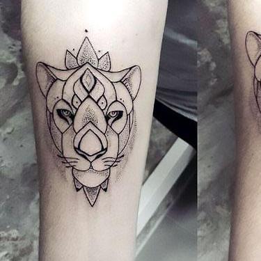 Awesome Lioness Tattoo