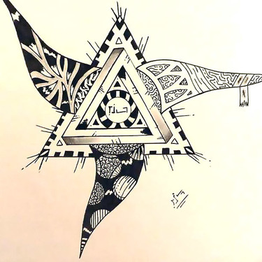 Creative Triangle Tattoo