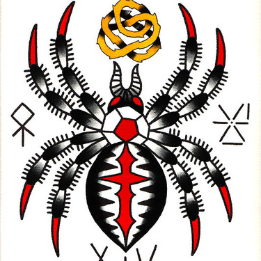 Traditional Tarantula Tattoo