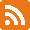 RSS logo, orange square with sound waves icon