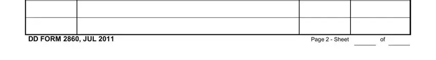 Filling in dd 2860 form part 5