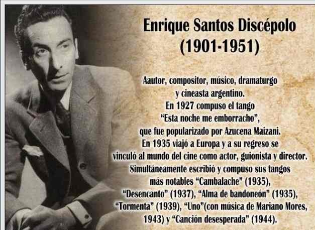 27 de Mayo de 1901 : Nacimiento de Enrique Santos Discepolo. – TU RADIO  AMIGA