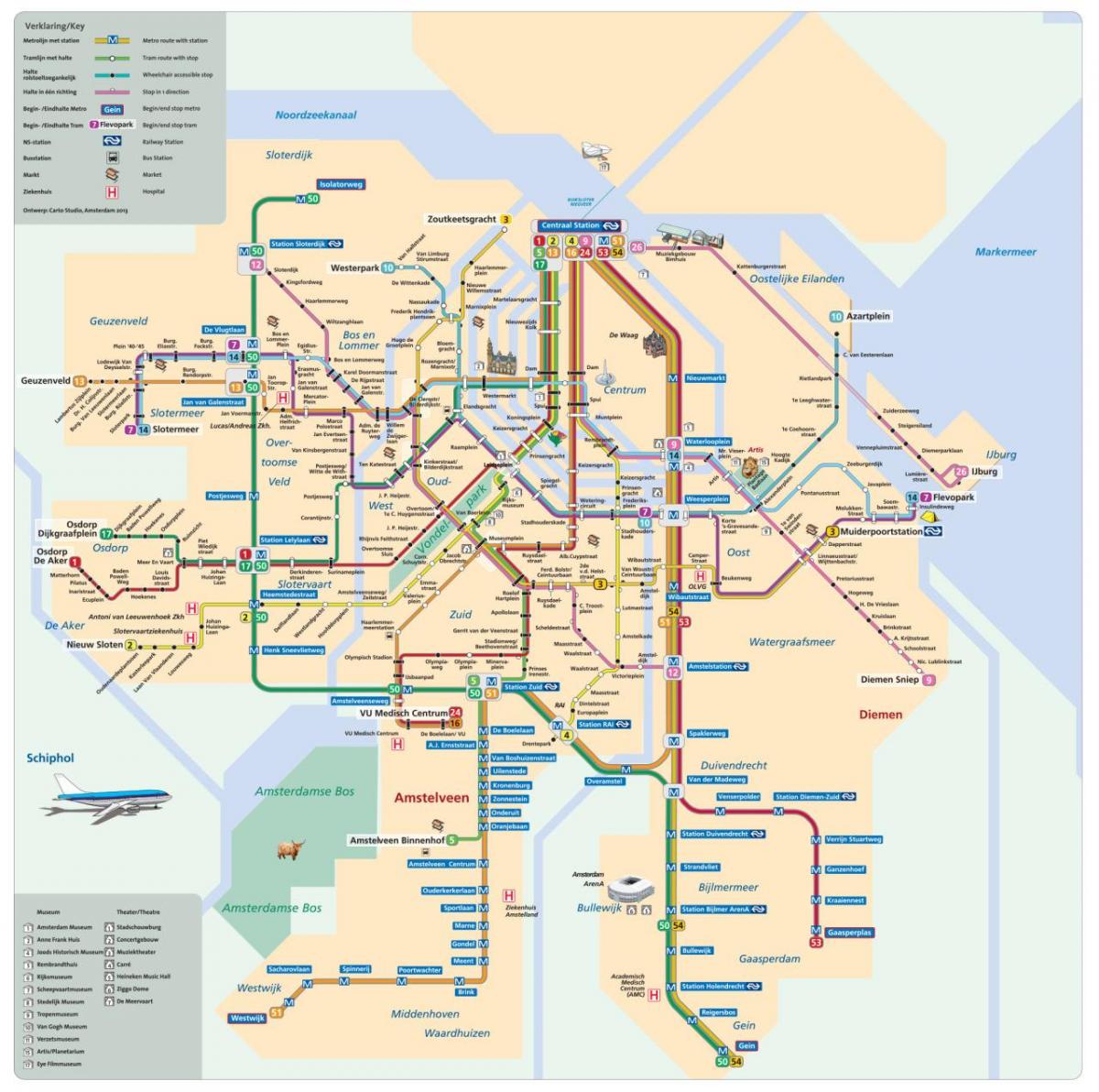 3 Dagen Kaart Openbaar Vervoer Amsterdam - Vogels