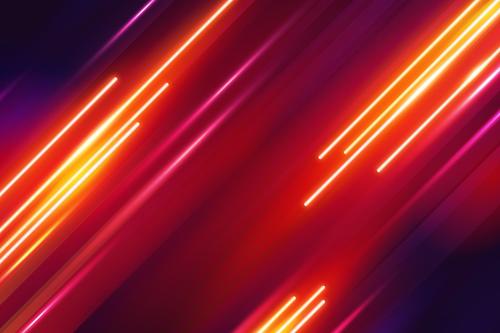 Red neon background vector