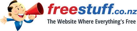 Freestuff mascot next to the website name and slogan