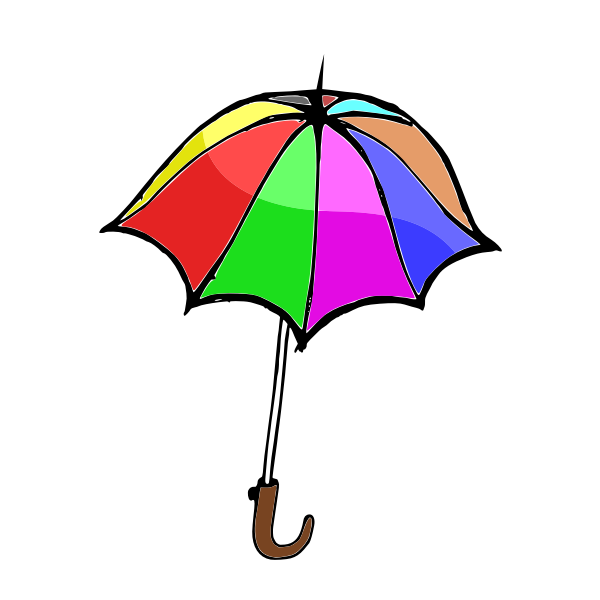 Vector illustration of an umbrella