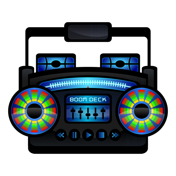 Boombox vector clip art