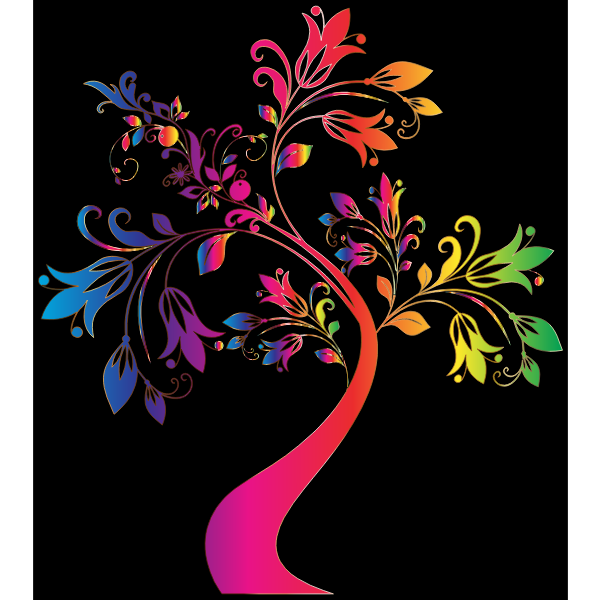 Colorful Floral Tree 8