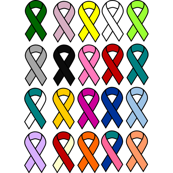 All Cancer Ribbon SVG