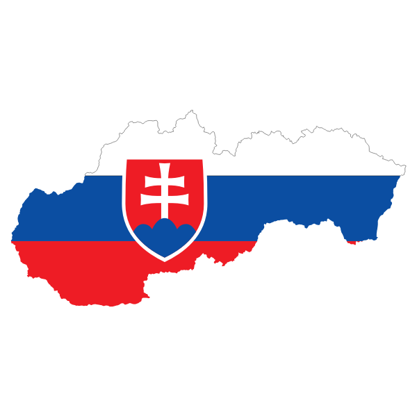 Slovakia Map Flag