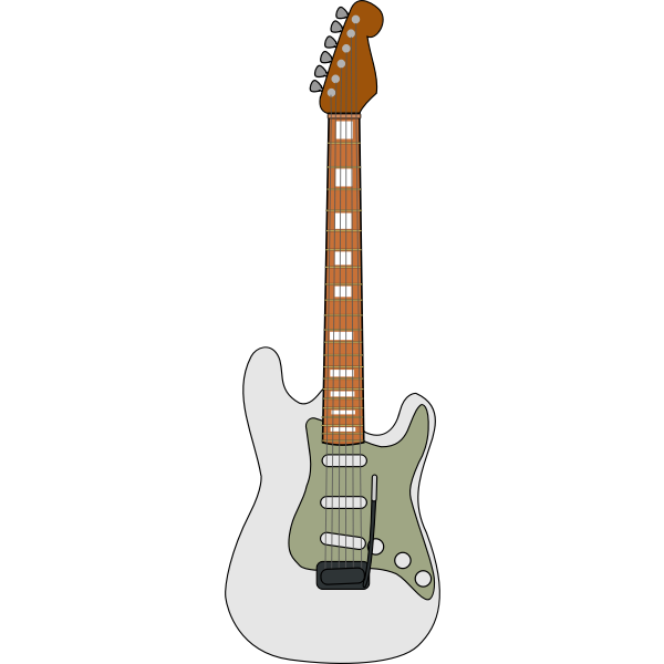 Electric guitar vector art