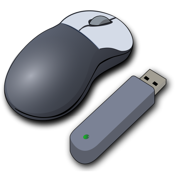 Wireless mouse vector image