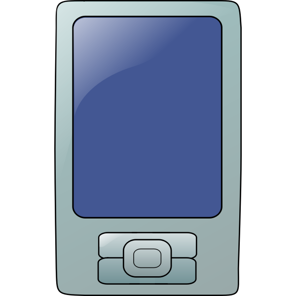 Touchscreen mobile phone vector icon